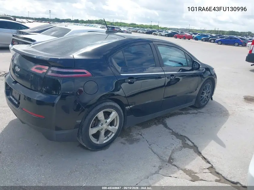 2015 Chevrolet Volt VIN: 1G1RA6E43FU130996 Lot: 45348667
