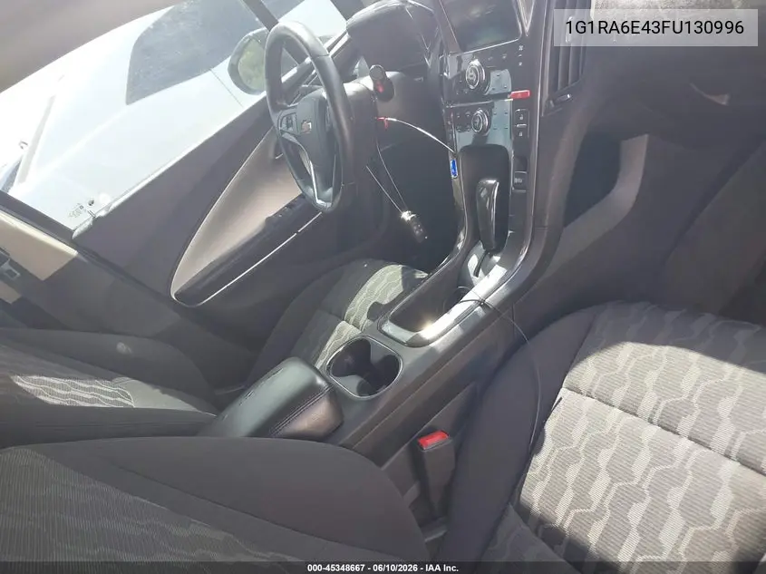 2015 Chevrolet Volt VIN: 1G1RA6E43FU130996 Lot: 45348667