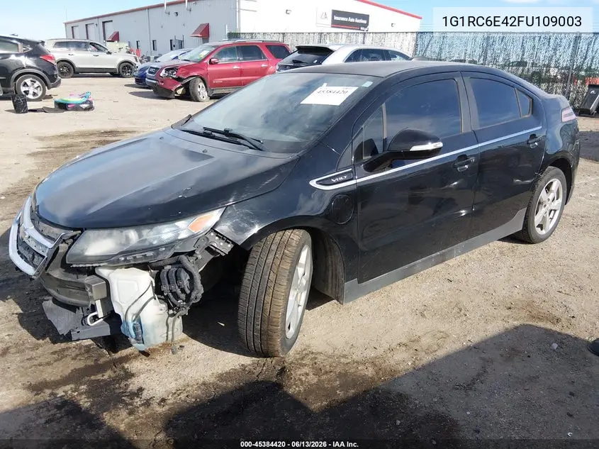 2015 Chevrolet Volt VIN: 1G1RC6E42FU109003 Lot: 45384420