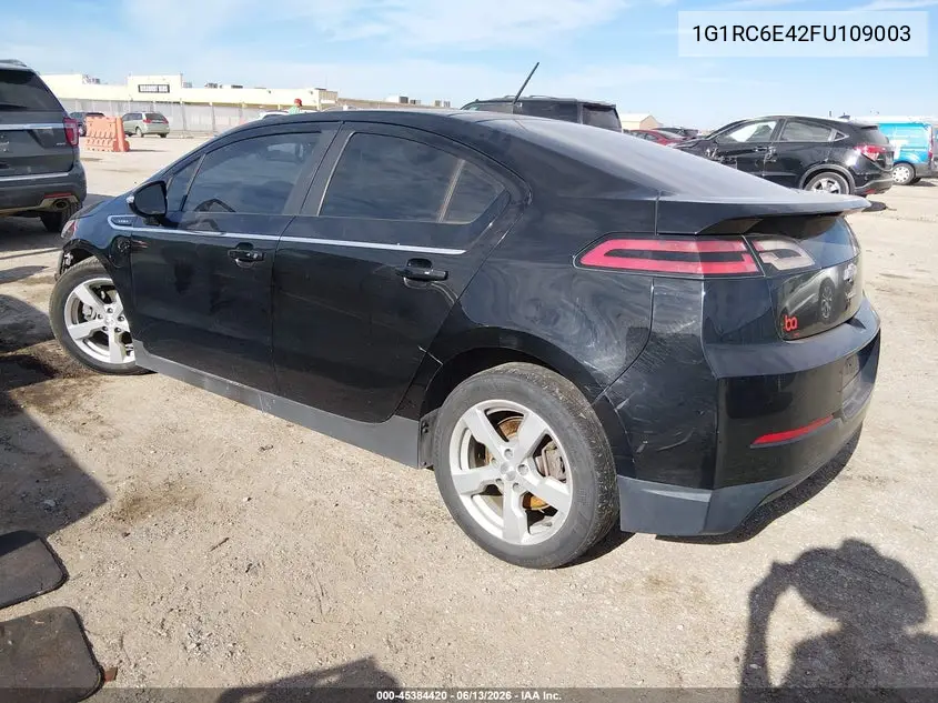 2015 Chevrolet Volt VIN: 1G1RC6E42FU109003 Lot: 45384420