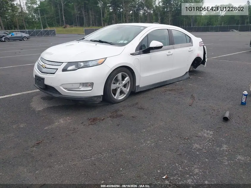 2015 Chevrolet Volt VIN: 1G1RD6E42FU122802 Lot: 45394294