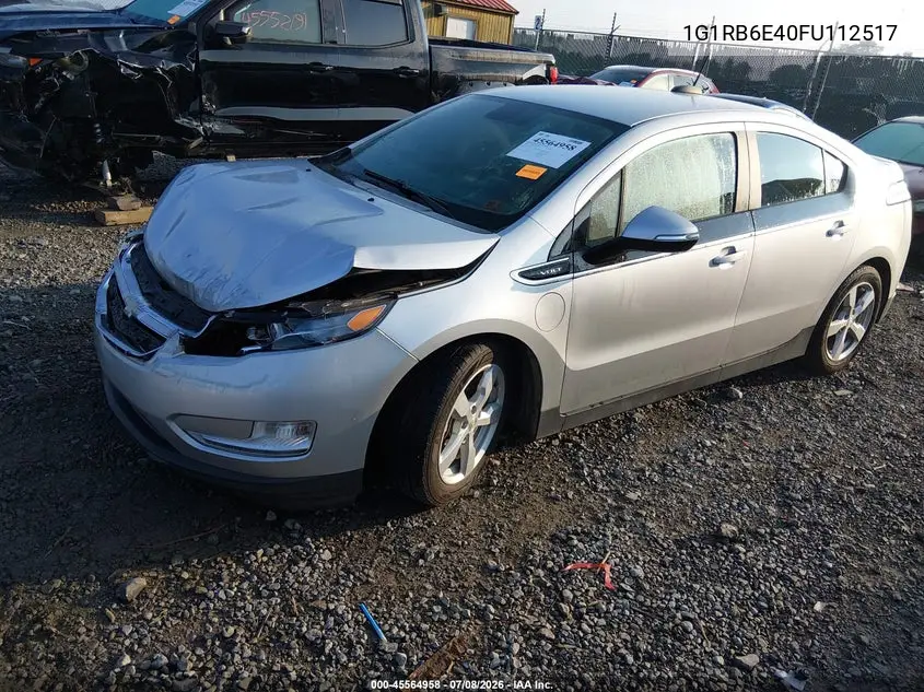 2015 Chevrolet Volt VIN: 1G1RB6E40FU112517 Lot: 45564958