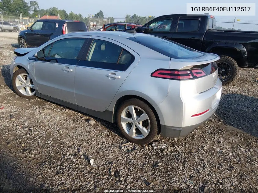 2015 Chevrolet Volt VIN: 1G1RB6E40FU112517 Lot: 45564958