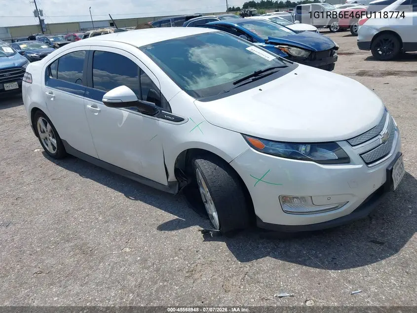 2015 Chevrolet Volt VIN: 1G1RB6E46FU118774 Lot: 45568948