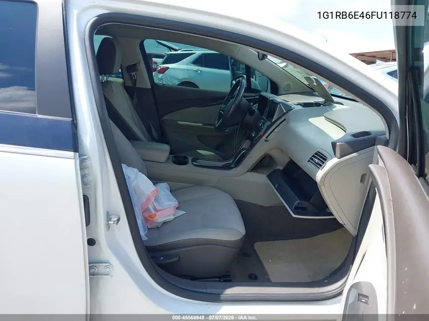 2015 Chevrolet Volt VIN: 1G1RB6E46FU118774 Lot: 45568948