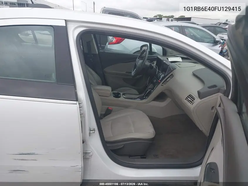 2015 Chevrolet Volt VIN: 1G1RB6E40FU129415 Lot: 45581186