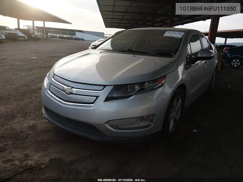 2015 Chevrolet Volt VIN: 1G1RB6E46FU111050 Lot: 45596162