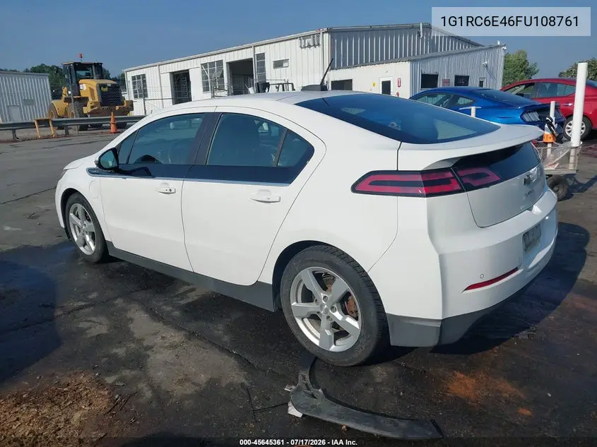 2015 Chevrolet Volt VIN: 1G1RC6E46FU108761 Lot: 45645361