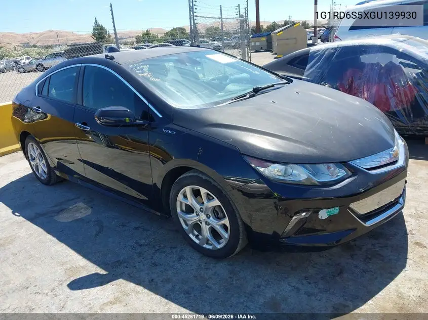 2016 Chevrolet Volt Premier VIN: 1G1RD6S5XGU139930 Lot: 45261719