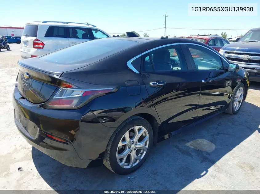 2016 Chevrolet Volt Premier VIN: 1G1RD6S5XGU139930 Lot: 45261719