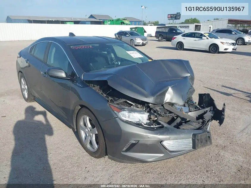 2016 Chevrolet Volt Lt VIN: 1G1RC6S59GU135967 Lot: 45407242