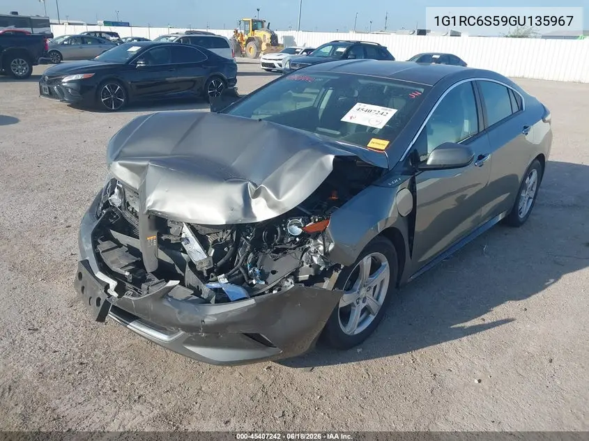 2016 Chevrolet Volt Lt VIN: 1G1RC6S59GU135967 Lot: 45407242