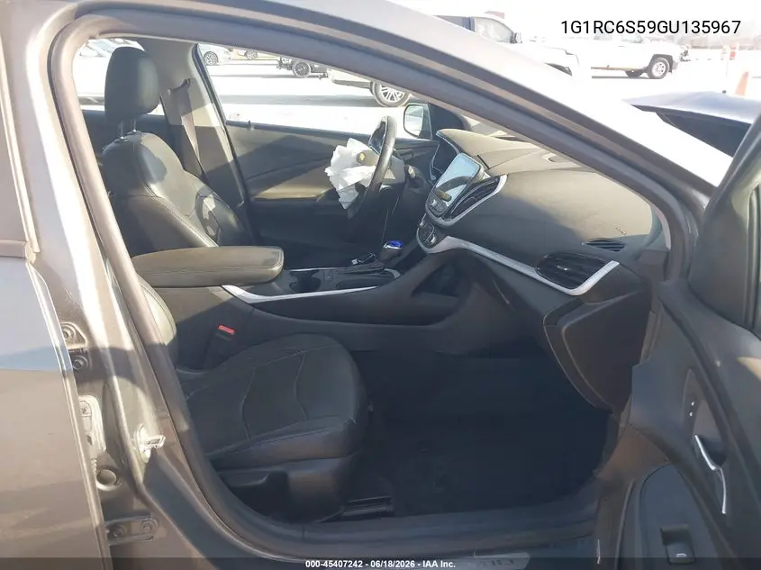 2016 Chevrolet Volt Lt VIN: 1G1RC6S59GU135967 Lot: 45407242