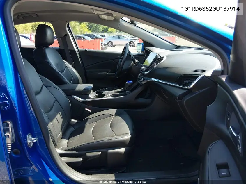 2016 Chevrolet Volt Premier VIN: 1G1RD6S52GU137914 Lot: 45539385