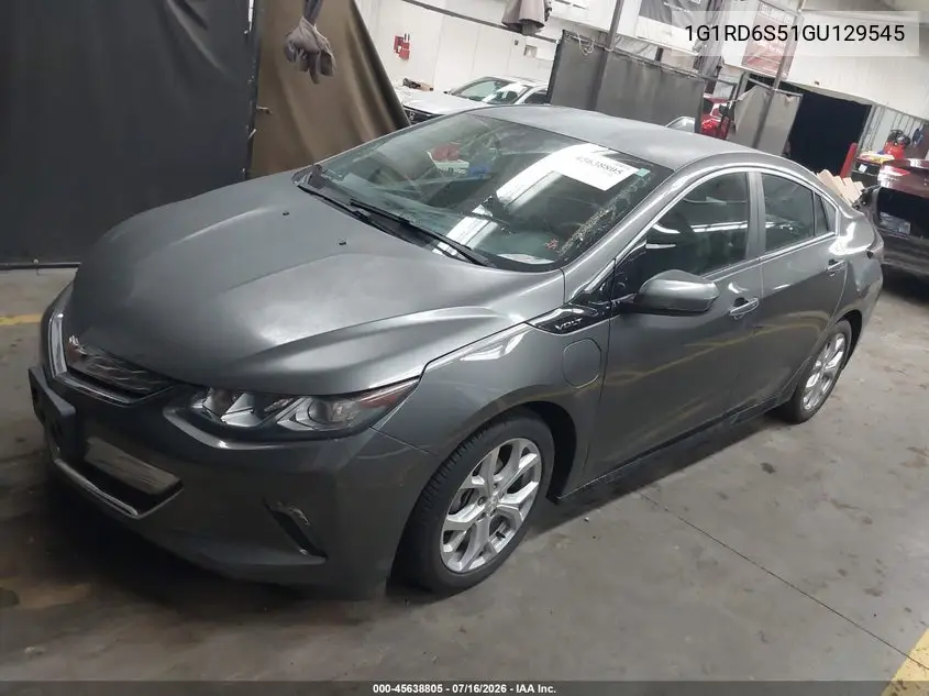 2016 Chevrolet Volt Premier VIN: 1G1RD6S51GU129545 Lot: 45638805