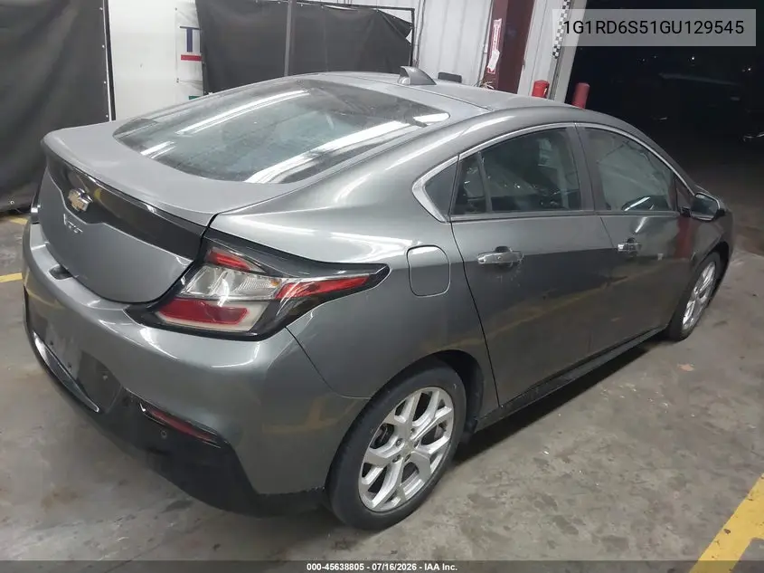 2016 Chevrolet Volt Premier VIN: 1G1RD6S51GU129545 Lot: 45638805