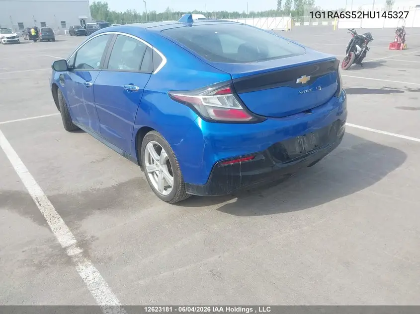 2017 Chevrolet Volt Lt VIN: 1G1RA6S52HU145327 Lot: 12623181