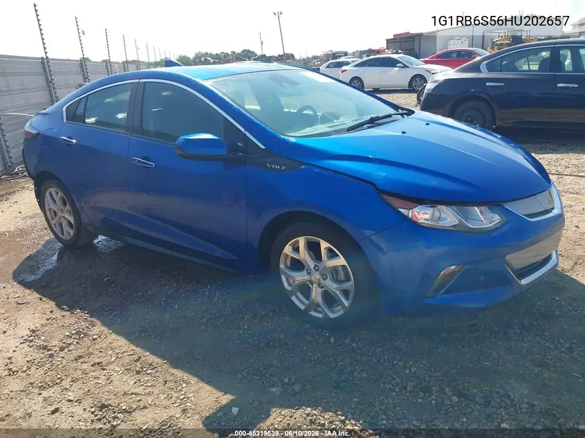 2017 Chevrolet Volt Premier VIN: 1G1RB6S56HU202657 Lot: 45319539