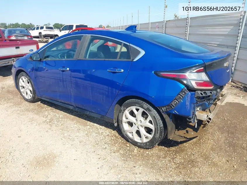 2017 Chevrolet Volt Premier VIN: 1G1RB6S56HU202657 Lot: 45319539