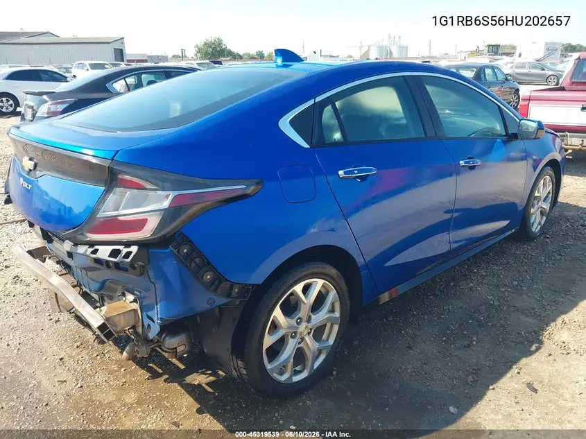 2017 Chevrolet Volt Premier VIN: 1G1RB6S56HU202657 Lot: 45319539