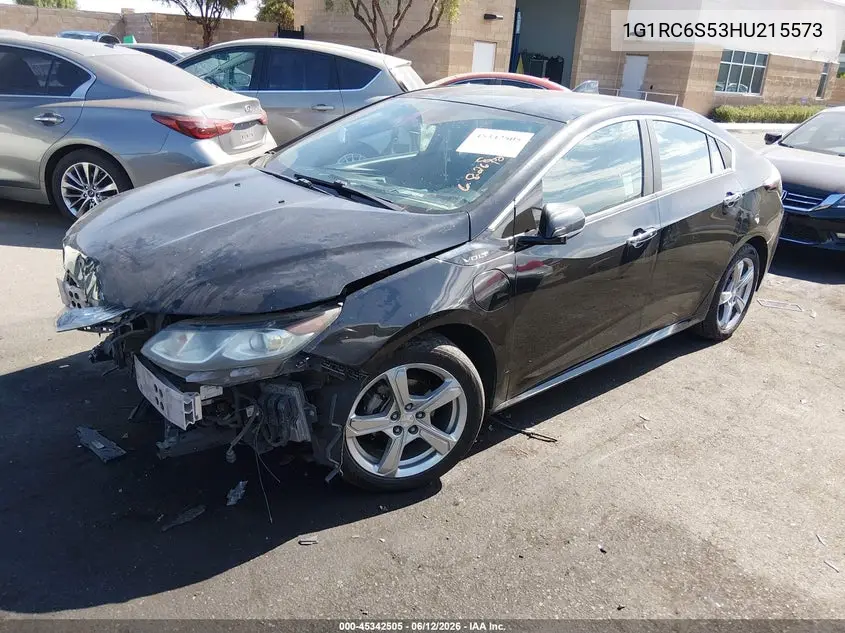 2017 Chevrolet Volt Lt VIN: 1G1RC6S53HU215573 Lot: 45342505