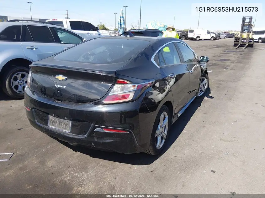 2017 Chevrolet Volt Lt VIN: 1G1RC6S53HU215573 Lot: 45342505