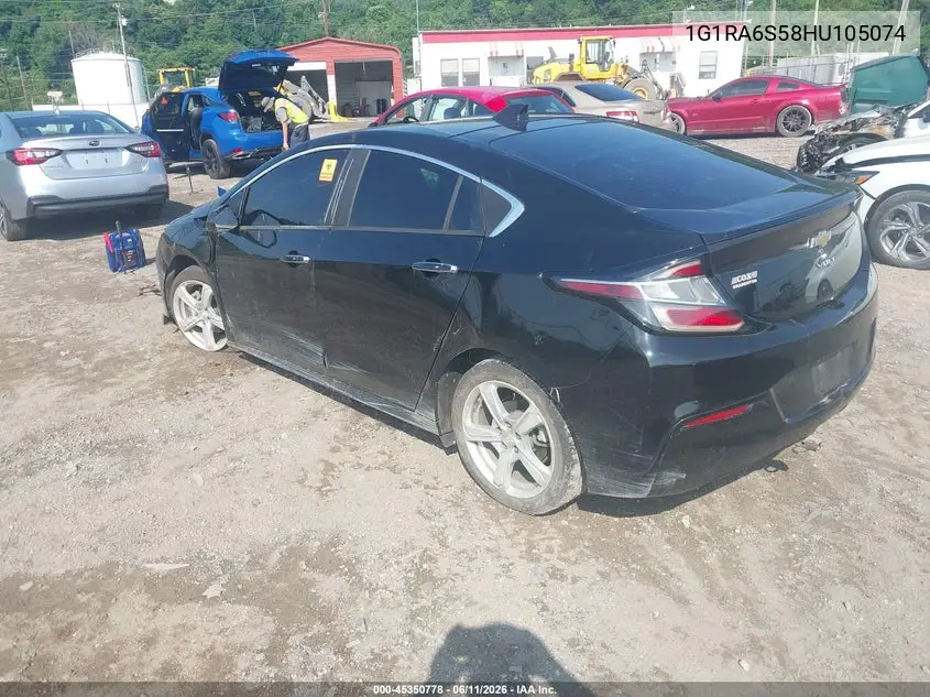 2017 Chevrolet Volt Lt VIN: 1G1RA6S58HU105074 Lot: 45350778