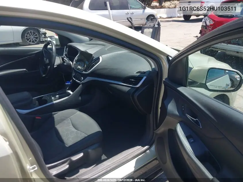 2017 Chevrolet Volt Lt VIN: 1G1RC6S52HU103511 Lot: 45367429