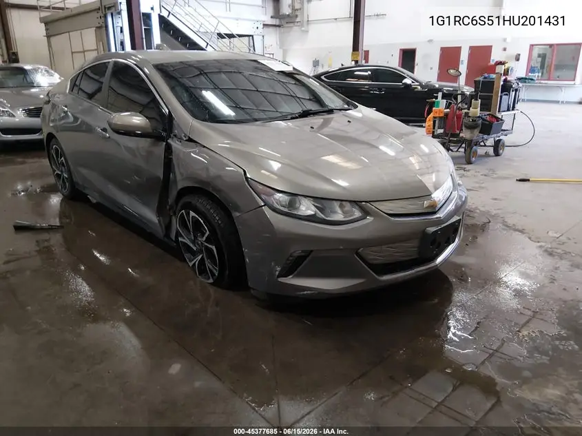 2017 Chevrolet Volt Lt VIN: 1G1RC6S51HU201431 Lot: 45377685
