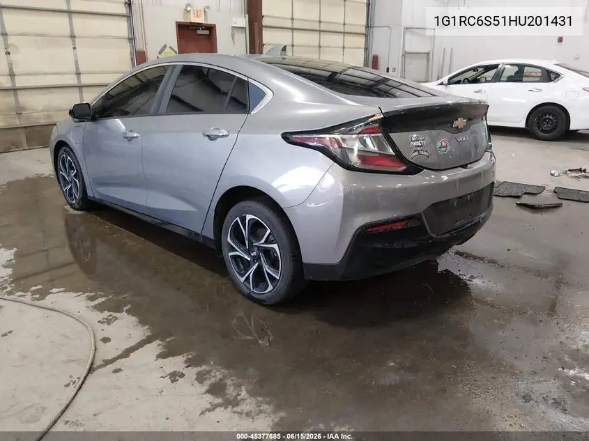 2017 Chevrolet Volt Lt VIN: 1G1RC6S51HU201431 Lot: 45377685