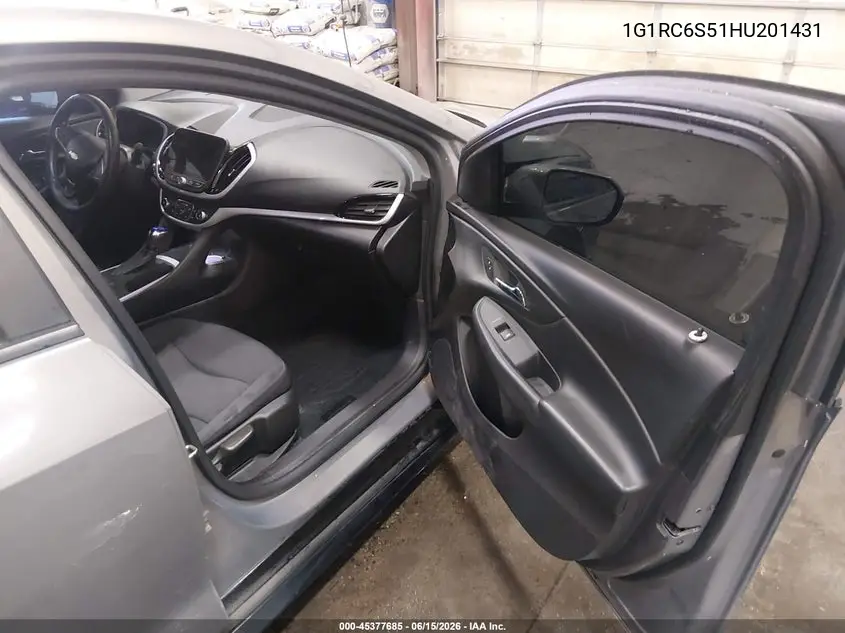 2017 Chevrolet Volt Lt VIN: 1G1RC6S51HU201431 Lot: 45377685