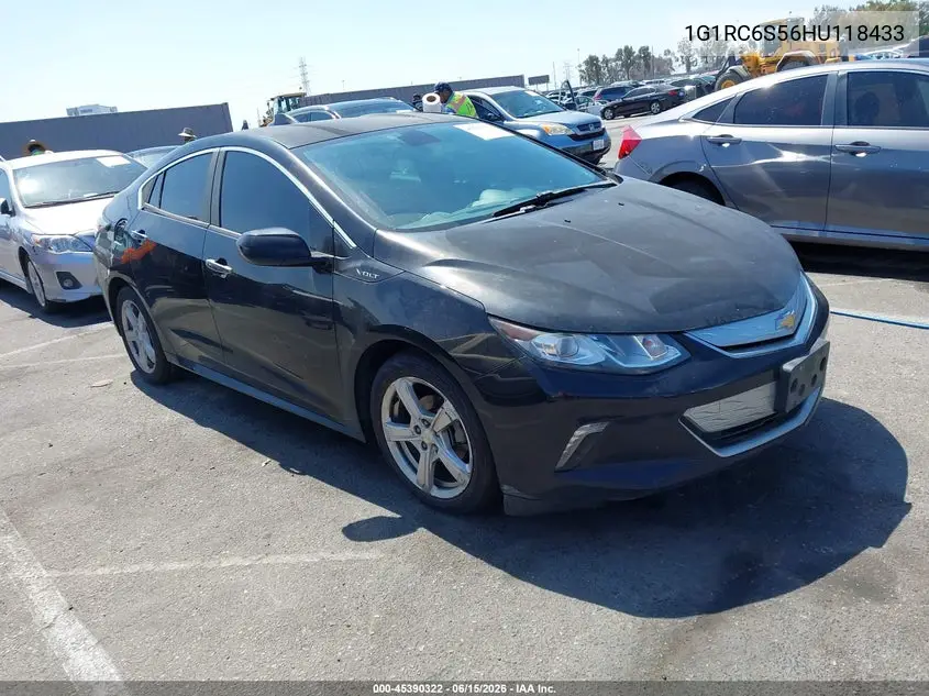 2017 Chevrolet Volt Lt VIN: 1G1RC6S56HU118433 Lot: 45390322