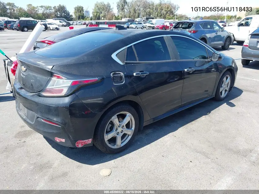 2017 Chevrolet Volt Lt VIN: 1G1RC6S56HU118433 Lot: 45390322