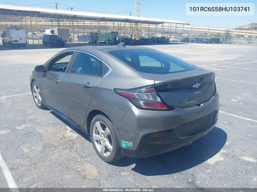 2017 Chevrolet Volt Lt VIN: 1G1RC6S58HU103741 Lot: 45445215