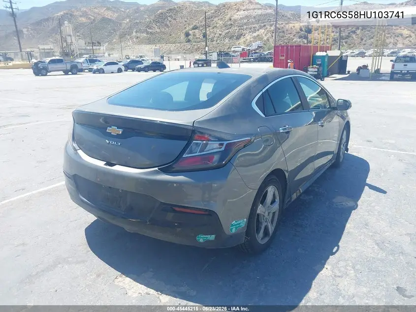 2017 Chevrolet Volt Lt VIN: 1G1RC6S58HU103741 Lot: 45445215