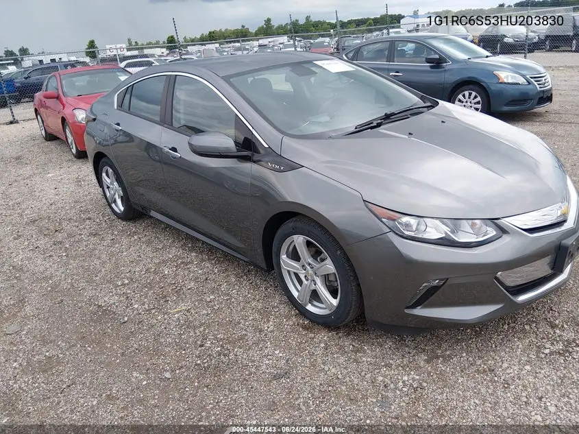 2017 Chevrolet Volt Lt VIN: 1G1RC6S53HU203830 Lot: 45447543