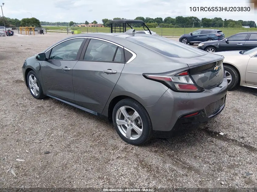 2017 Chevrolet Volt Lt VIN: 1G1RC6S53HU203830 Lot: 45447543