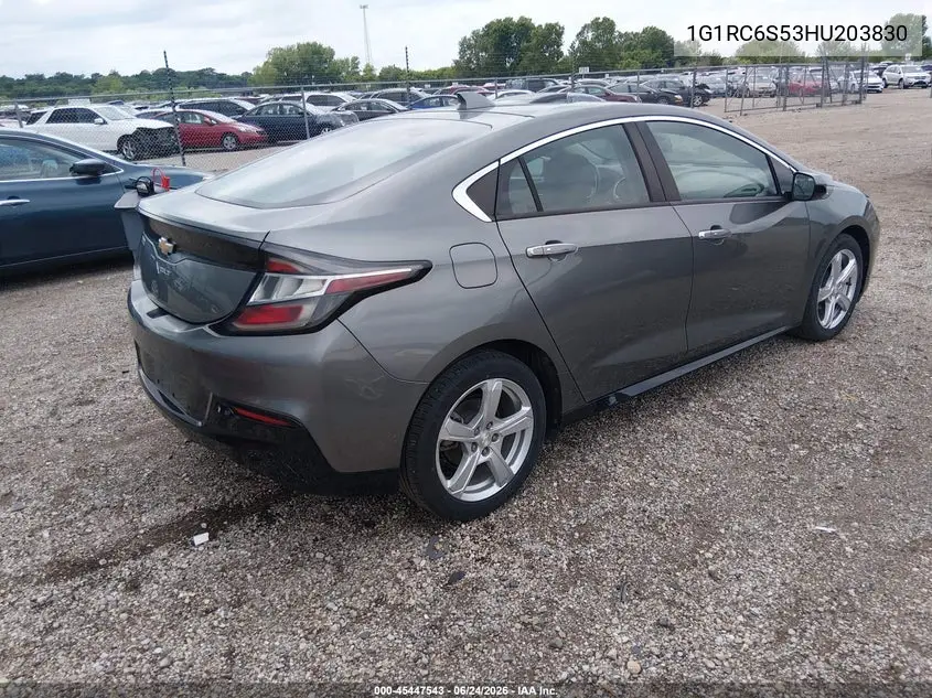 2017 Chevrolet Volt Lt VIN: 1G1RC6S53HU203830 Lot: 45447543