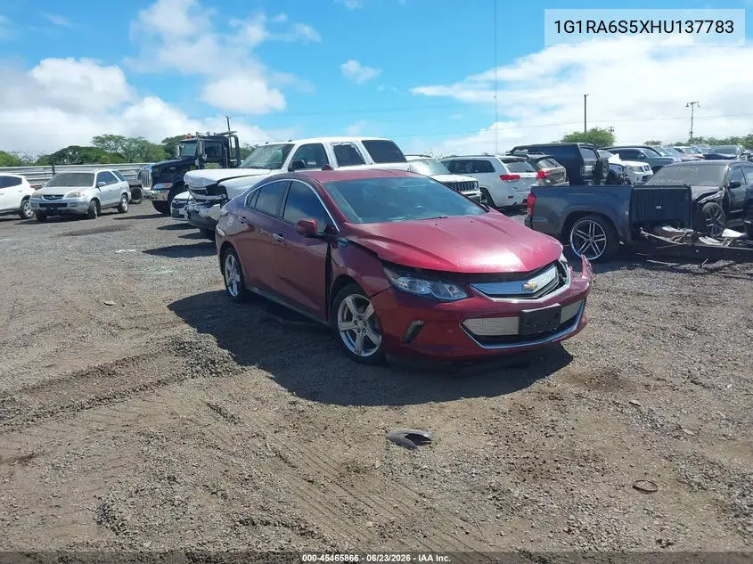 2017 Chevrolet Volt Lt VIN: 1G1RA6S5XHU137783 Lot: 45465866