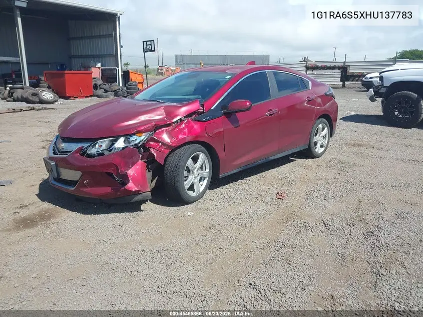 2017 Chevrolet Volt Lt VIN: 1G1RA6S5XHU137783 Lot: 45465866