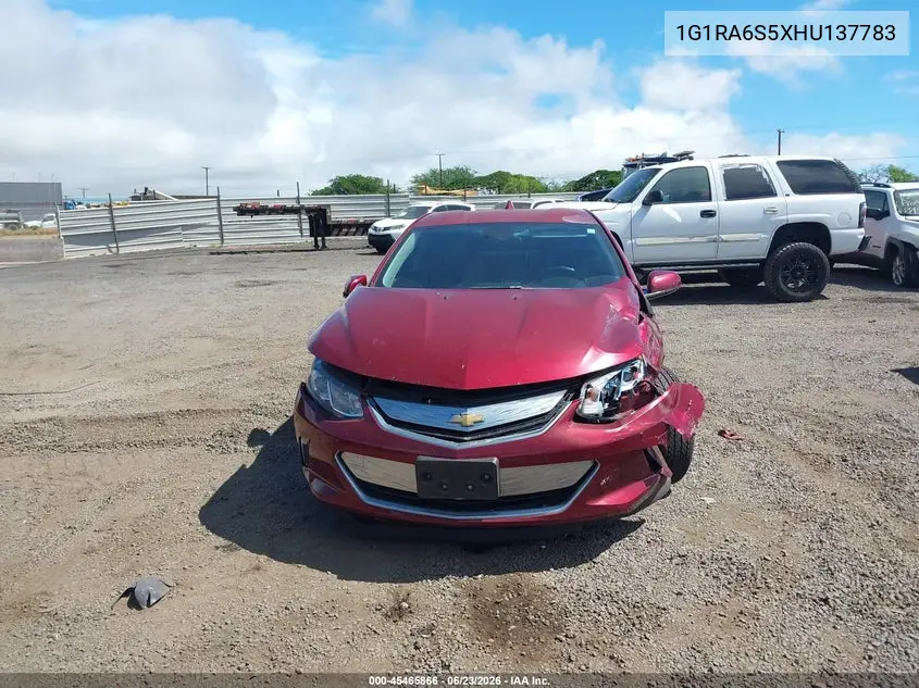 2017 Chevrolet Volt Lt VIN: 1G1RA6S5XHU137783 Lot: 45465866