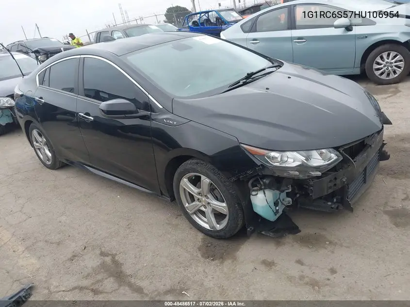 2017 Chevrolet Volt Lt VIN: 1G1RC6S57HU106954 Lot: 45486517