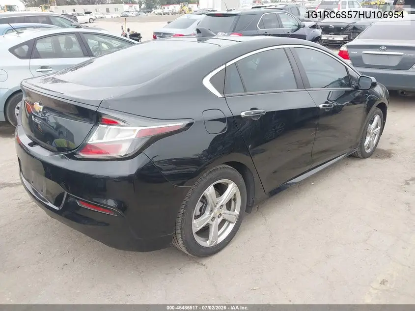 2017 Chevrolet Volt Lt VIN: 1G1RC6S57HU106954 Lot: 45486517