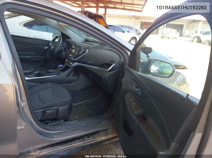 2017 Chevrolet Volt Lt VIN: 1G1RA6S51HU192283 Lot: 45518746