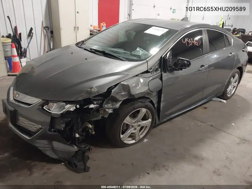 2017 Chevrolet Volt Lt VIN: 1G1RC6S5XHU209589 Lot: 45546211