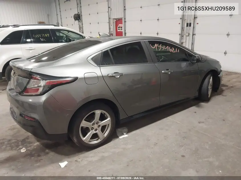 2017 Chevrolet Volt Lt VIN: 1G1RC6S5XHU209589 Lot: 45546211