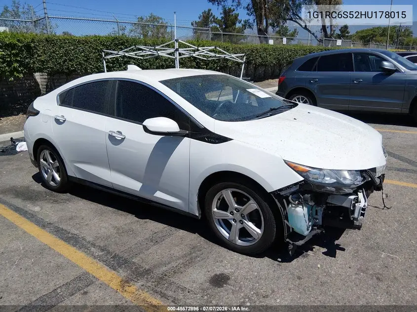 2017 Chevrolet Volt Lt VIN: 1G1RC6S52HU178015 Lot: 45572896