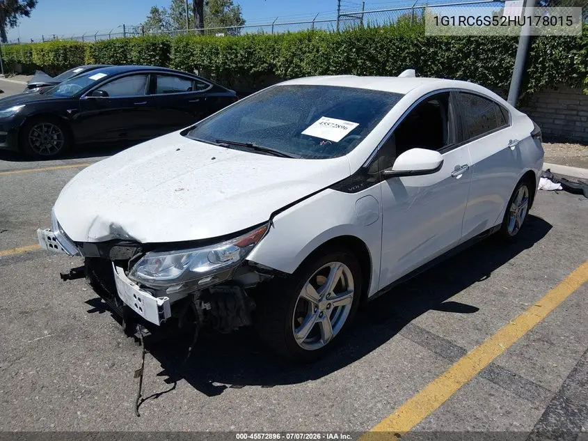 2017 Chevrolet Volt Lt VIN: 1G1RC6S52HU178015 Lot: 45572896