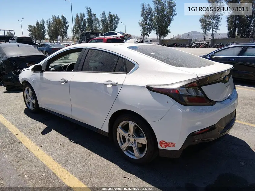 2017 Chevrolet Volt Lt VIN: 1G1RC6S52HU178015 Lot: 45572896