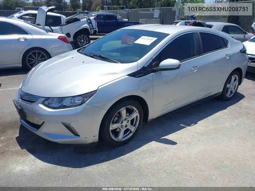 2017 Chevrolet Volt Lt VIN: 1G1RC6S5XHU208751 Lot: 45624348